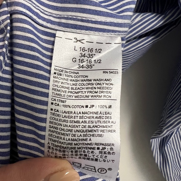 Banana Republic striped dress shirt - Picture 4 of 6